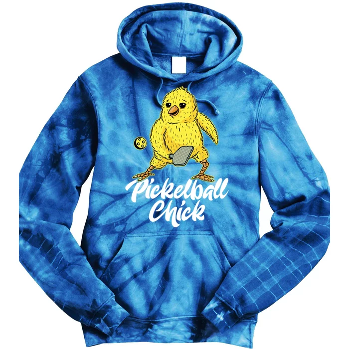 Pickleball Chick Gift Tie Dye Hoodie