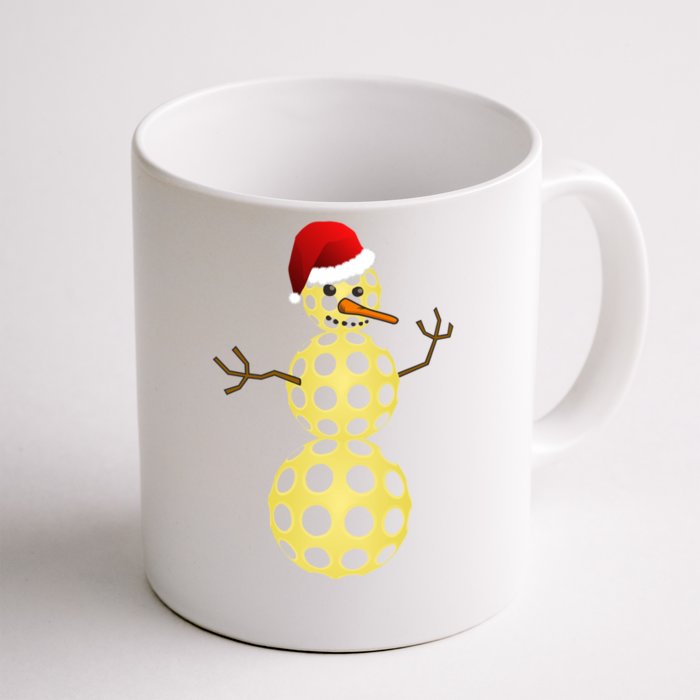 Pickleball Christmas Gift Funny Pickleball Snow Funny Gift Front & Back Coffee Mug