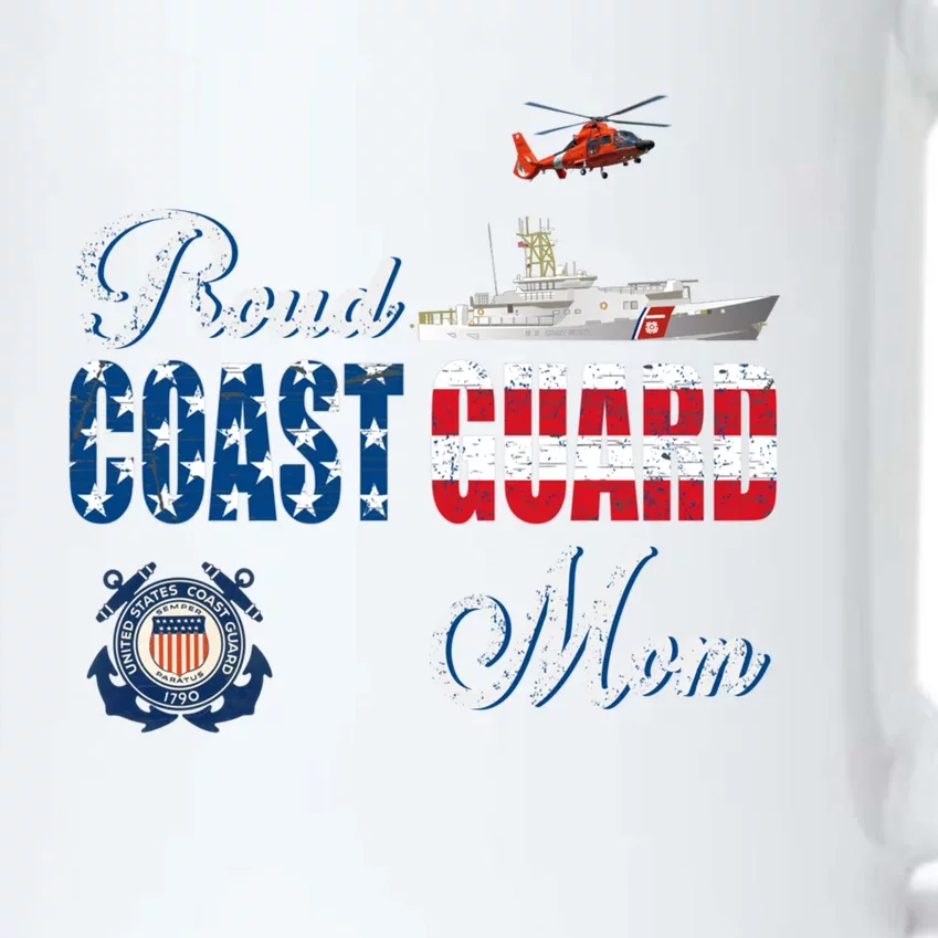 Proud Coast Guard Mom Gift U S Coast Guard Veteran Military Gift Black Color Changing Mug