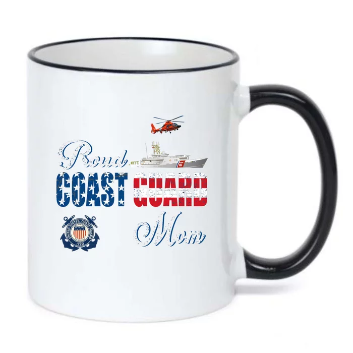 Proud Coast Guard Mom Gift U S Coast Guard Veteran Military Gift Black Color Changing Mug