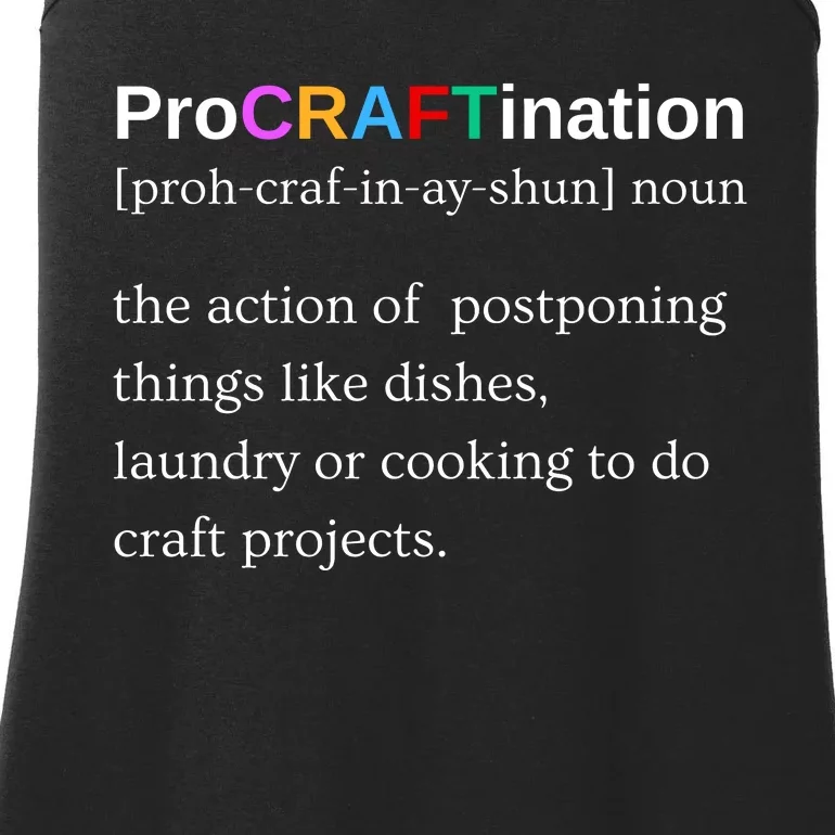 Procraftination Crafting Gift Ladies Essential Tank