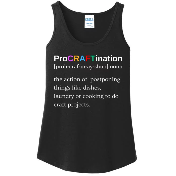 Procraftination Crafting Gift Ladies Essential Tank