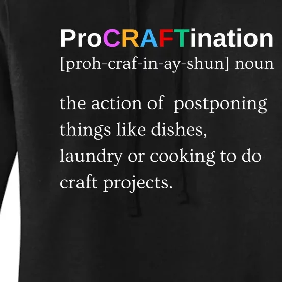 Procraftination Crafting Gift Women's Pullover Hoodie