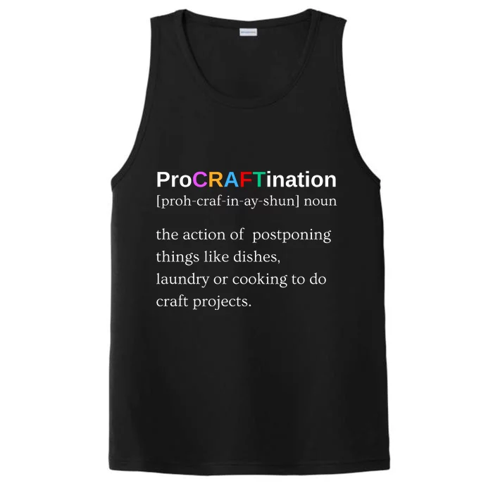 Procraftination Crafting Gift Performance Tank