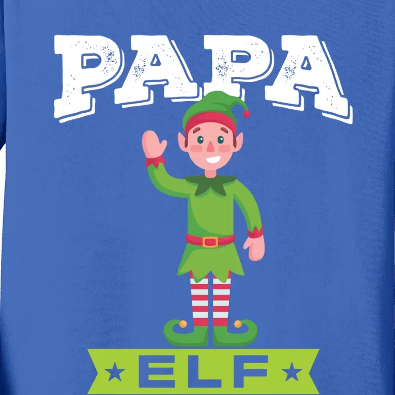 Papa Cute Graphic Design For Dads Gift Kids Long Sleeve Shirt