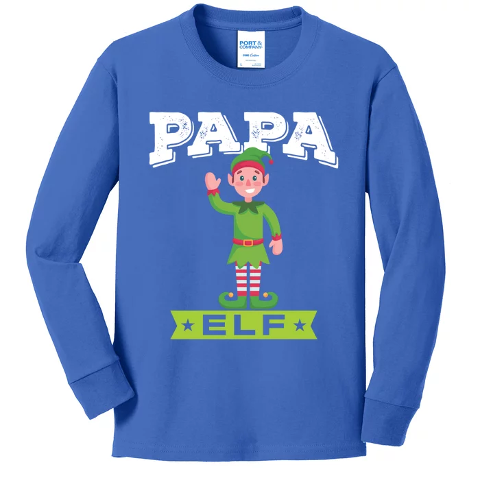 Papa Cute Graphic Design For Dads Gift Kids Long Sleeve Shirt