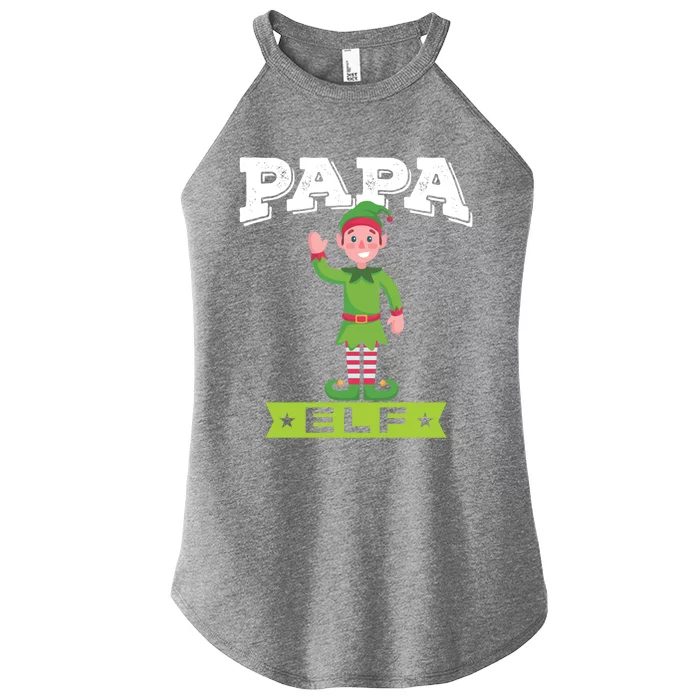 Papa Cute Graphic Design For Dads Gift Women’s Perfect Tri Rocker Tank