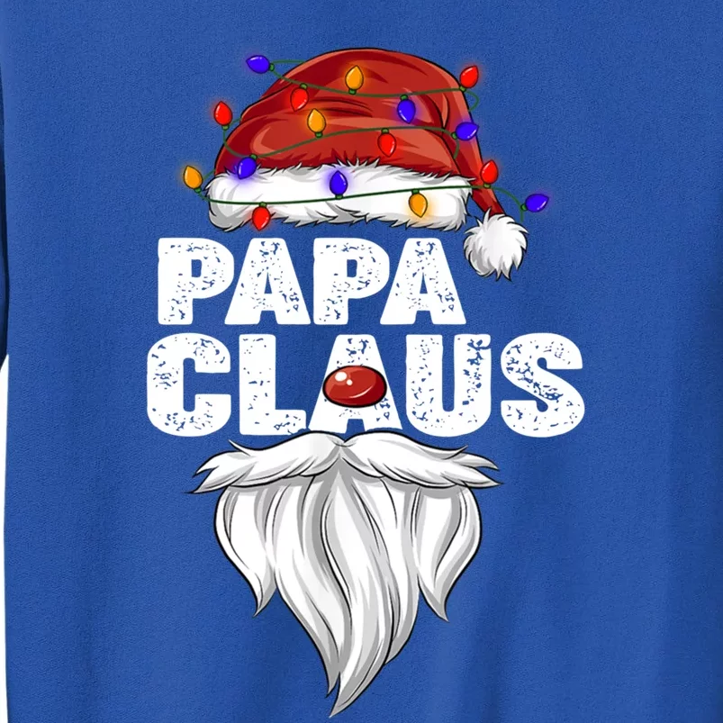 Papa Claus Gift Family Matching Papa Claus Pajama Cool Gift Tall Sweatshirt