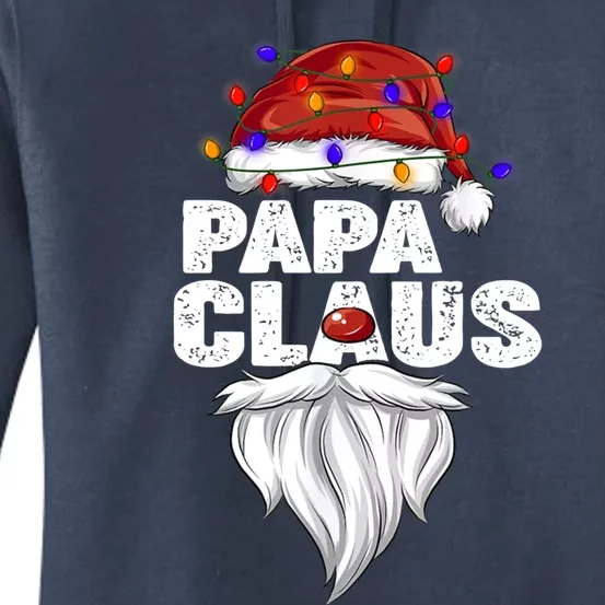 Papa Claus Gift Family Matching Papa Claus Pajama Cool Gift Women's Pullover Hoodie