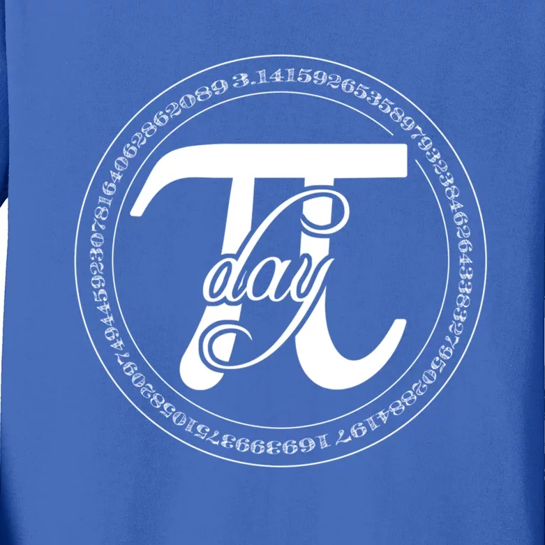 Pi Cool Gift 3 14 Math Teacher Pi National Day Pi Day Cute Gift Pi Cool Gift Kids Long Sleeve Shirt