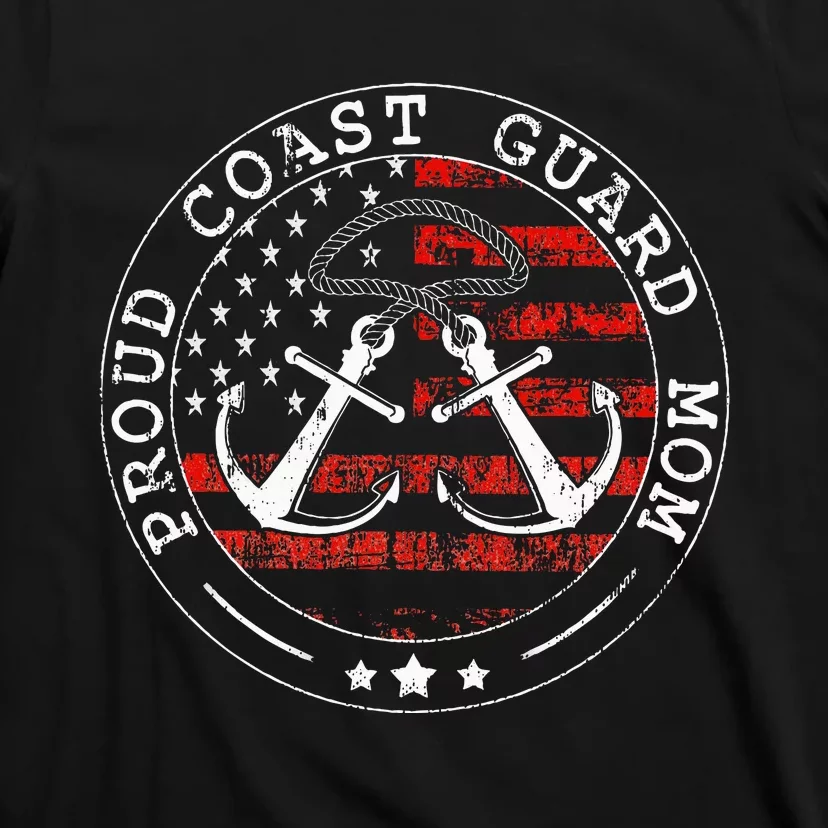 Proud Coast Guard Mom Us Military Mothers Day T-Shirt