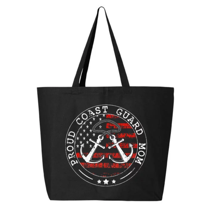 Proud Coast Guard Mom Us Military Mothers Day 25L Jumbo Tote