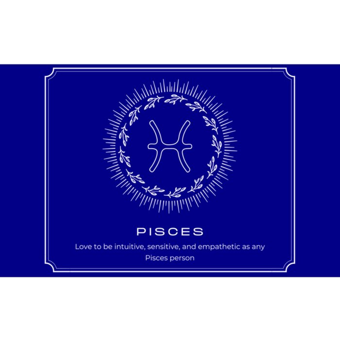 Pisces Character Gift Bumper Sticker