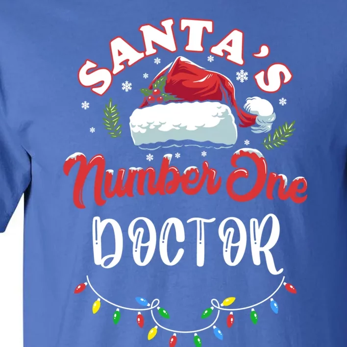 Physician Christmas Gift Santas Favourite Doctor Gift Tall T-Shirt