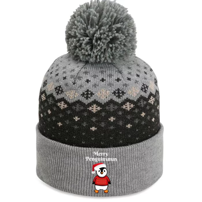 Penguin Christmas Gift The Baniff Cuffed Pom Beanie