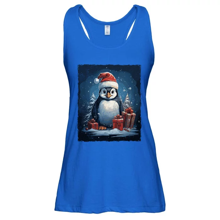 Penguin Christmas Gift Ladies Essential Flowy Tank