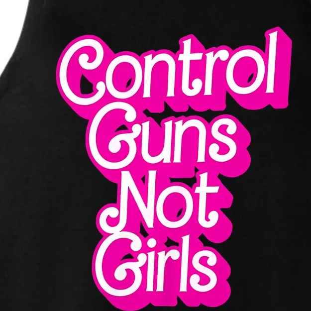 P.I.N.K Control Guns Not G.I.R.L.S Women Rights Feminist Ladies Tri-Blend Wicking Tank