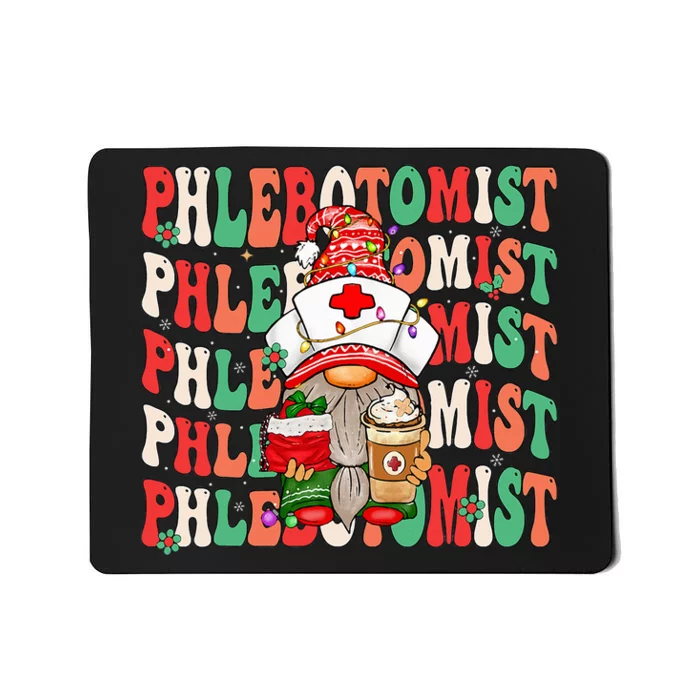 Phlebotomist Christmas Gnome Costume Funny Phlebotomy Mousepad