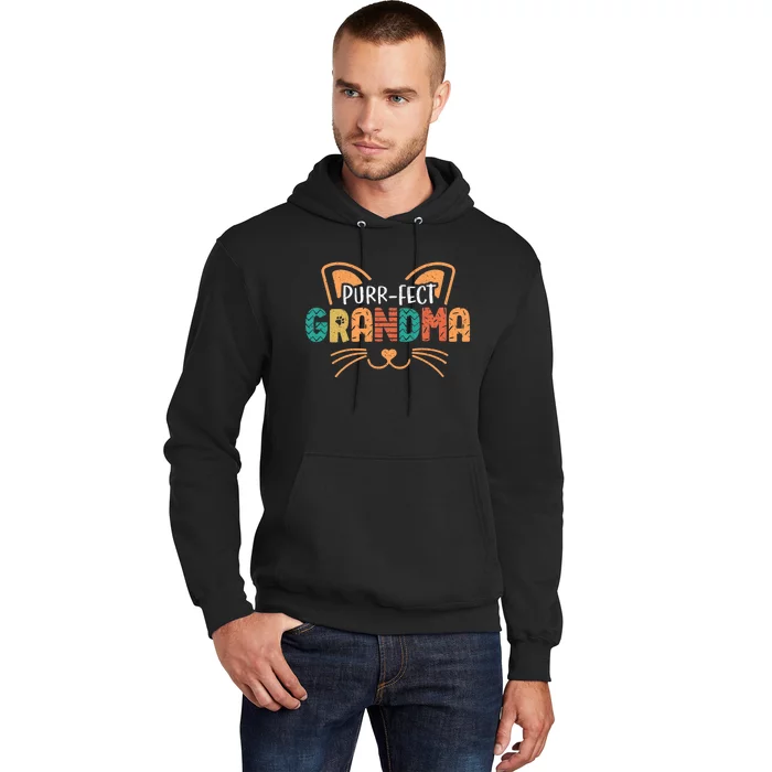 Purrfect Cat Grandma Cats Lover Hoodie