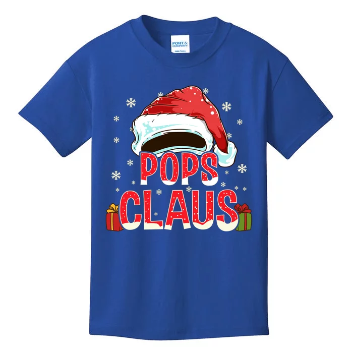 Pops Claus Group Funny Gift Matching Family Christmas Great Gift Kids T-Shirt