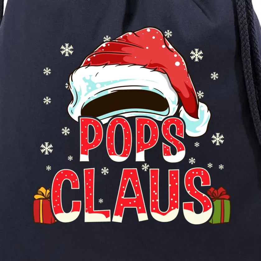 Pops Claus Group Funny Gift Matching Family Christmas Great Gift Drawstring Bag