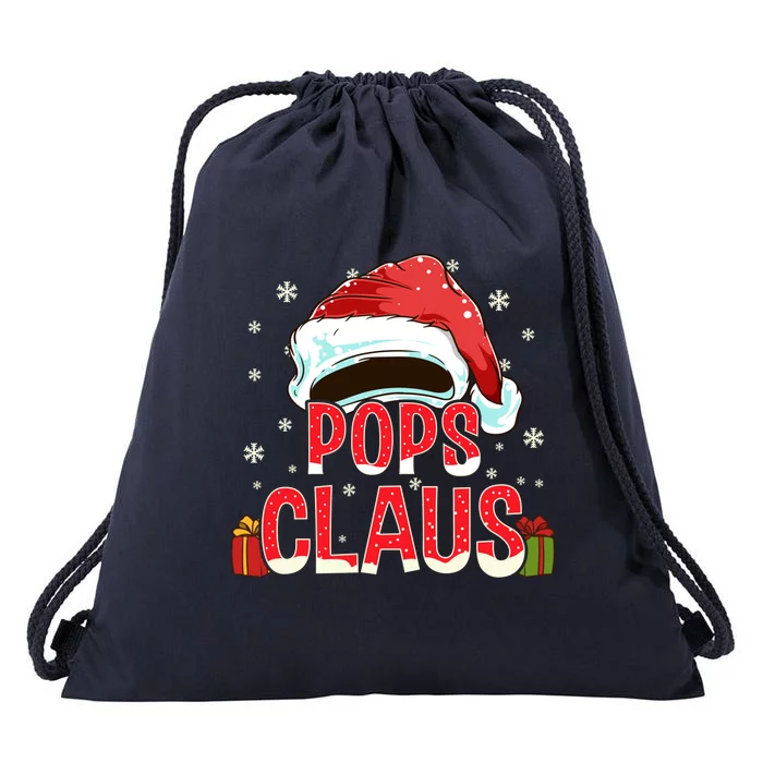 Pops Claus Group Funny Gift Matching Family Christmas Great Gift Drawstring Bag