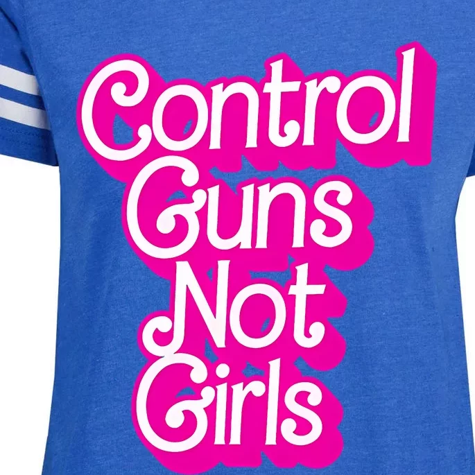 P.Ink Control Guns Not Girl.S Women Rights Feminist Enza Ladies Jersey Football T-Shirt