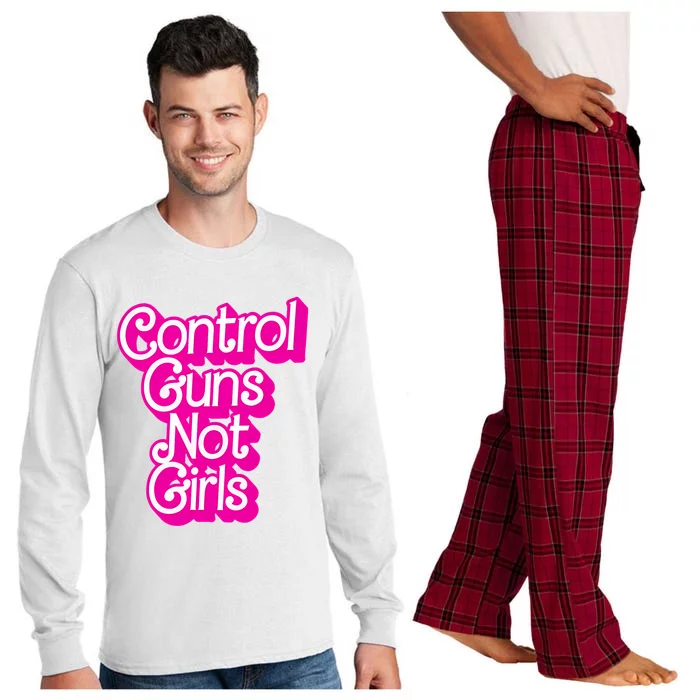 P.Ink Control Guns Not Girl.S Women Rights Feminist Long Sleeve Pajama Set