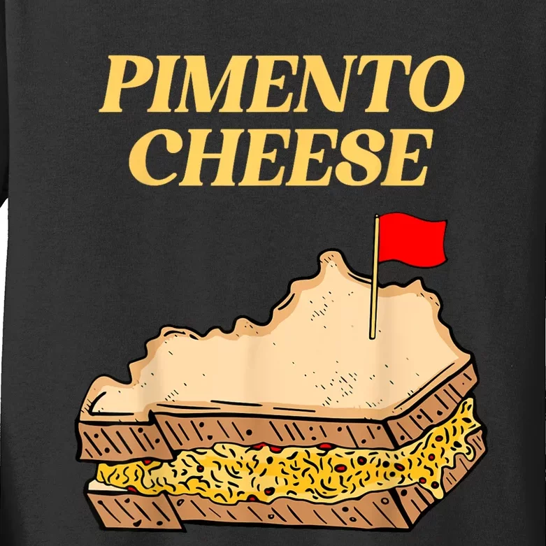 Pimento Cheese Golf Kids Long Sleeve Shirt