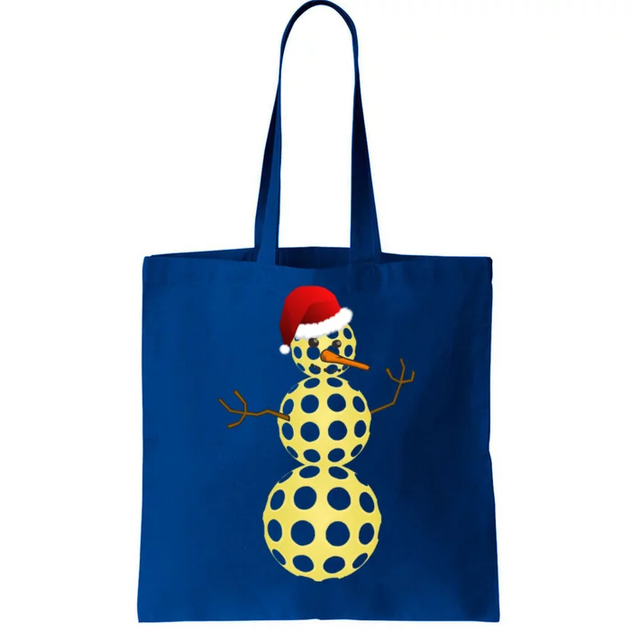 Pickleball Christmas Gift Funny Pickleball Snow Gift Great Gift Tote Bag