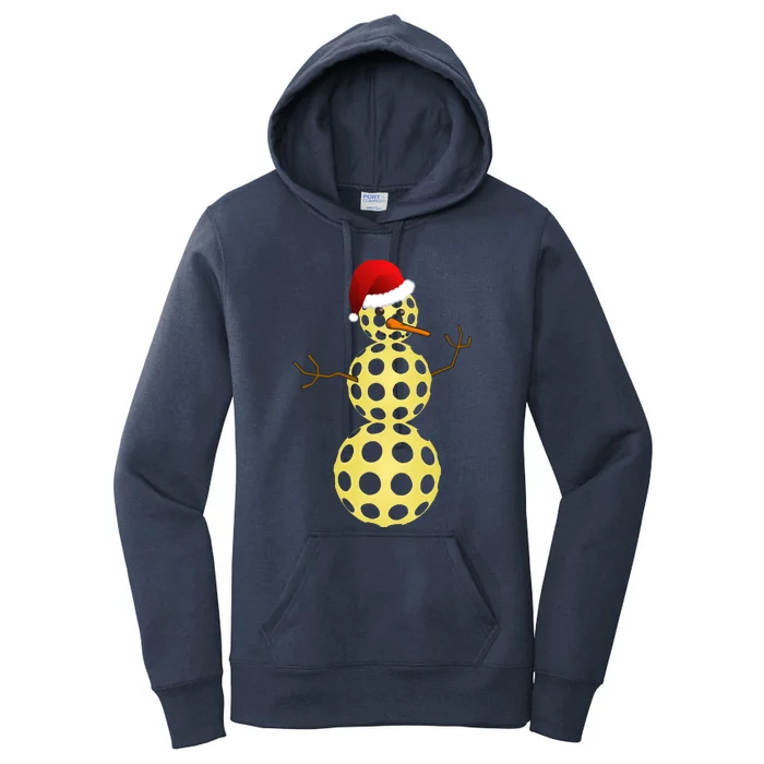 Pickleball Christmas Gift Funny Pickleball Snow Gift Great Gift Women's Pullover Hoodie