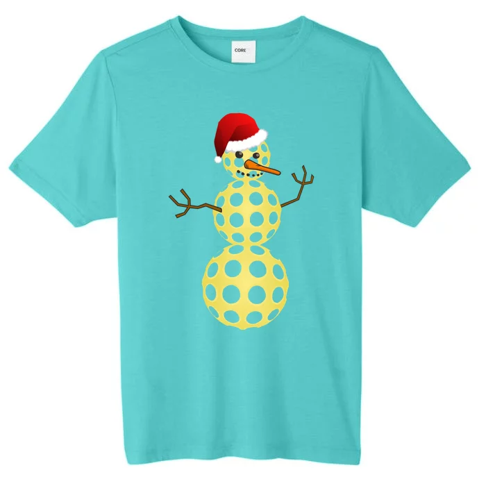 Pickleball Christmas Gift Funny Pickleball Snow Gift Great Gift ChromaSoft Performance T-Shirt