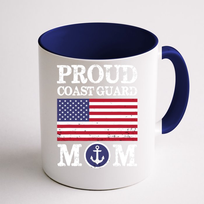 Proud Coast Guard Mom MotherS Day Front & Back Coffee Mug