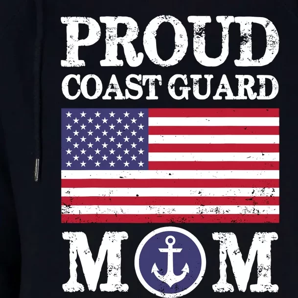 Proud Coast Guard Mom MotherS Day Womens Funnel Neck Pullover Hood