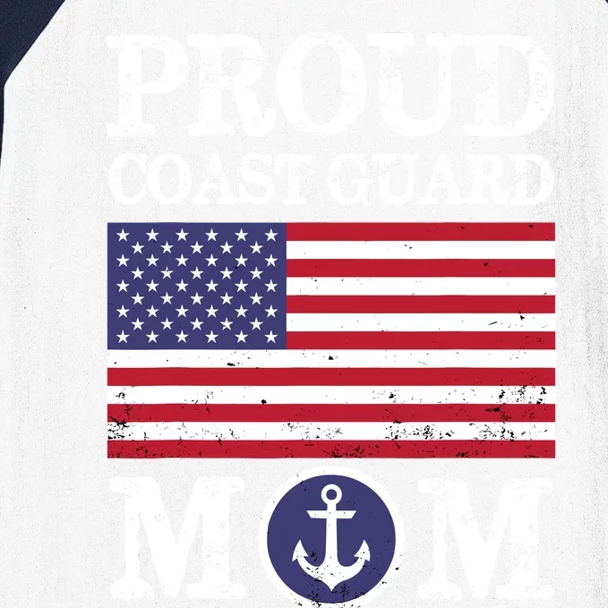 Proud Coast Guard Mom MotherS Day Baseball Sleeve Shirt