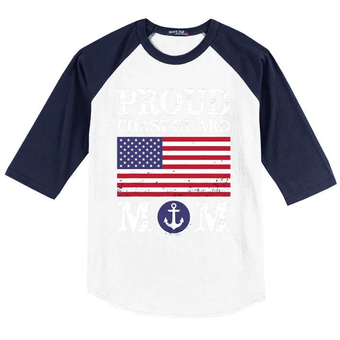 Proud Coast Guard Mom MotherS Day Baseball Sleeve Shirt