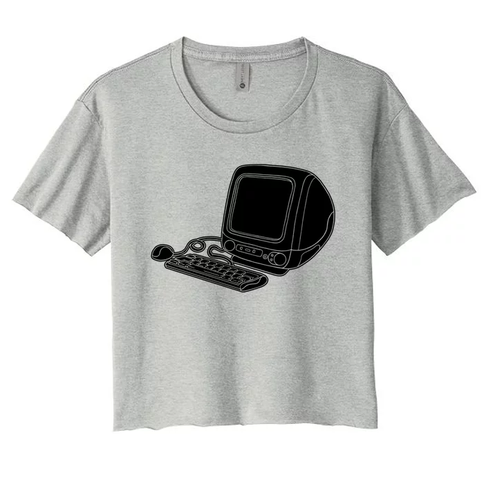 Programmer Computer Great Gift Programming Software Engineer Coder Gift Women's Crop Top Tee