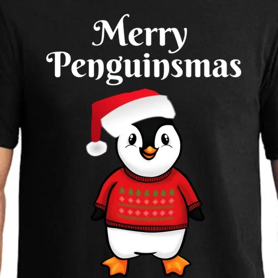 Penguin Christmas Gift Pajama Set