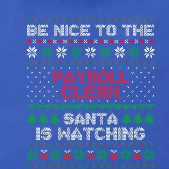 Payroll Clerk Gift Payroll Clerk Ugly Christmas Sweater Gift Zip Tote Bag