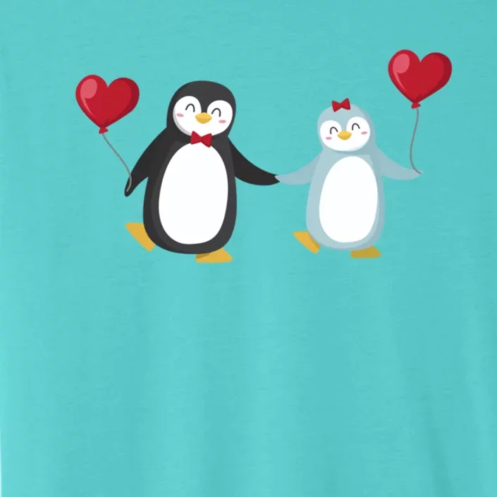 Penguin Couples Gift Wedding Anniversary Valentines Him Her Cute Gift ChromaSoft Performance T-Shirt