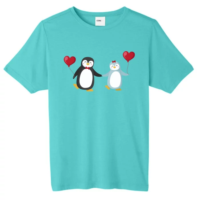 Penguin Couples Gift Wedding Anniversary Valentines Him Her Cute Gift ChromaSoft Performance T-Shirt