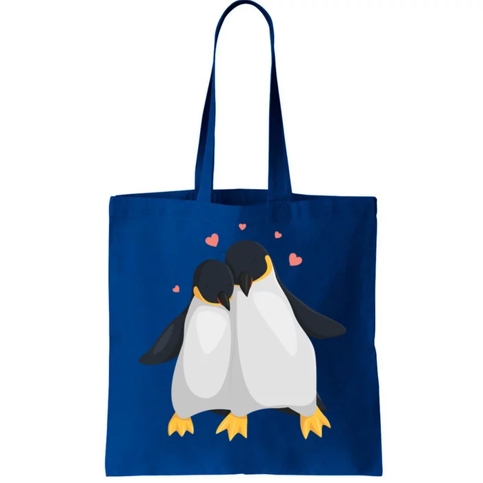 Penguin Couples Gift Wedding Anniversary Valentines Him Her Gift Tote Bag