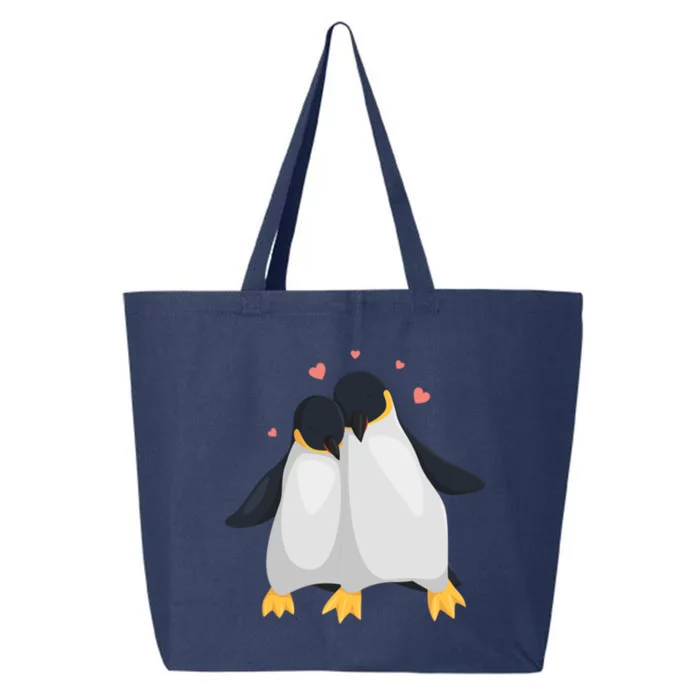 Penguin Couples Gift Wedding Anniversary Valentines Him Her Gift 25L Jumbo Tote