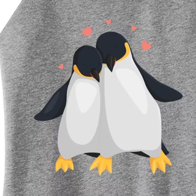 Penguin Couples Gift Wedding Anniversary Valentines Him Her Gift Women’s Perfect Tri Rocker Tank