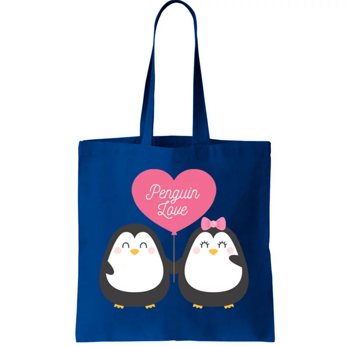 Penguin Couples Gift Wedding Anniversary Valentines Him Her Gift Tote Bag