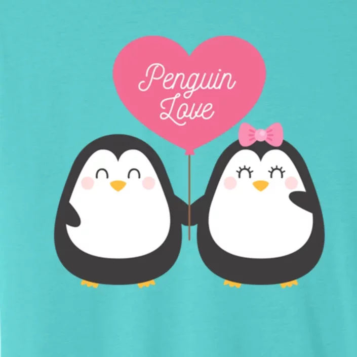 Penguin Couples Gift Wedding Anniversary Valentines Him Her Gift ChromaSoft Performance T-Shirt