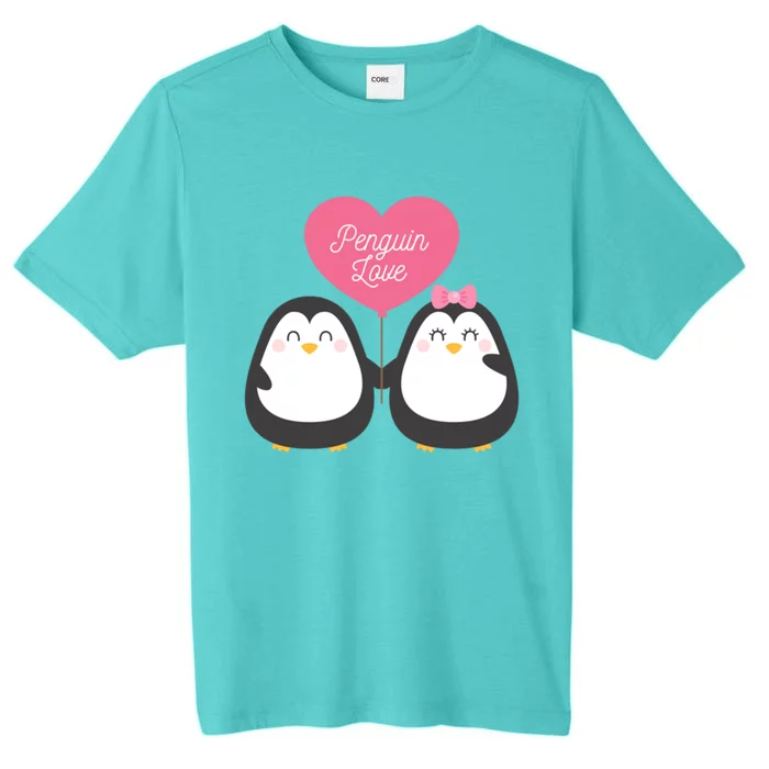 Penguin Couples Gift Wedding Anniversary Valentines Him Her Gift ChromaSoft Performance T-Shirt