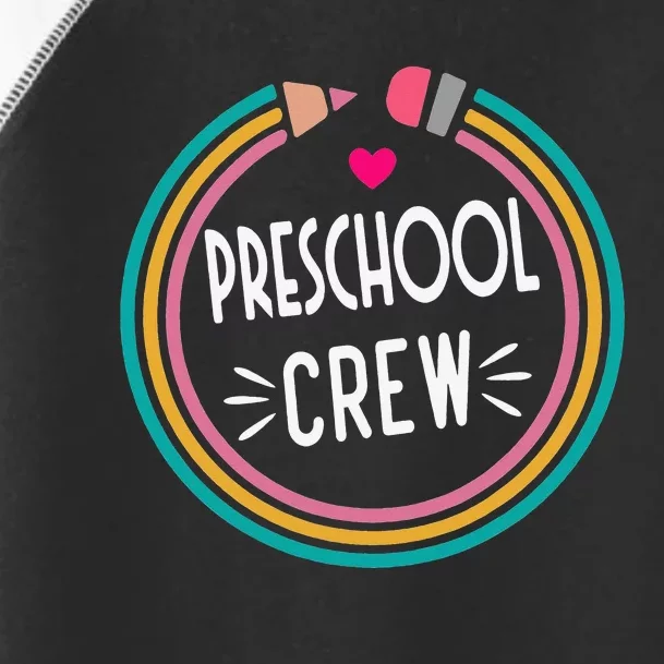 Preschool Crew Happy First Day of School Teacher Toddler Fine Jersey T-Shirt