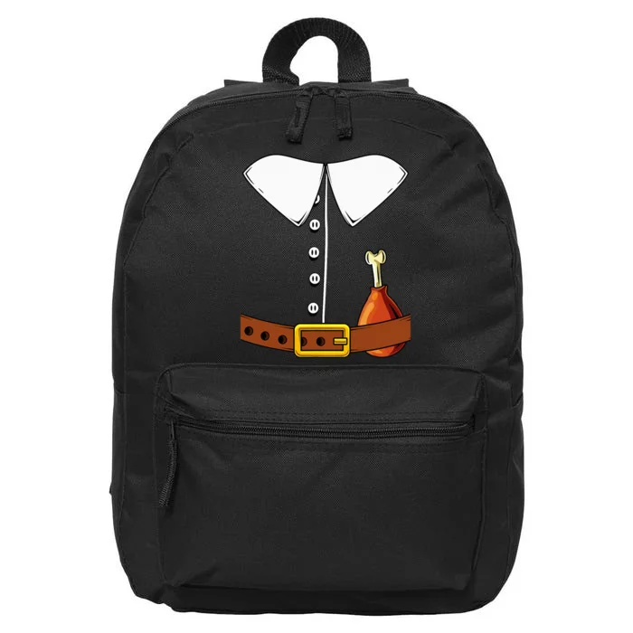 Pilgrim Costume Hat And Thanksgiving Turkey Day Graphic 16 in Basic Backpack