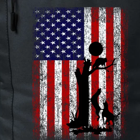 Patriotic Coon Hunting Dogs American Flag Gift Daily Commute Backpack